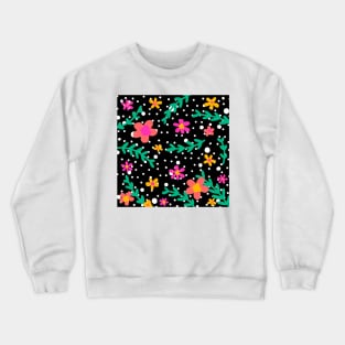 Dots and flowers Crewneck Sweatshirt